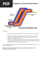 PLC Ladder Program To Control of Escalators