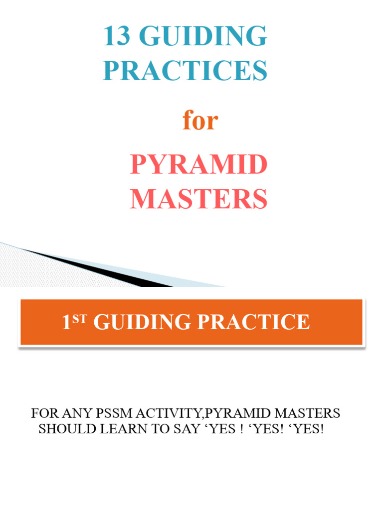 13 Practices for Pyramid Masters | PDF