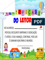 Certificado Do Leitor