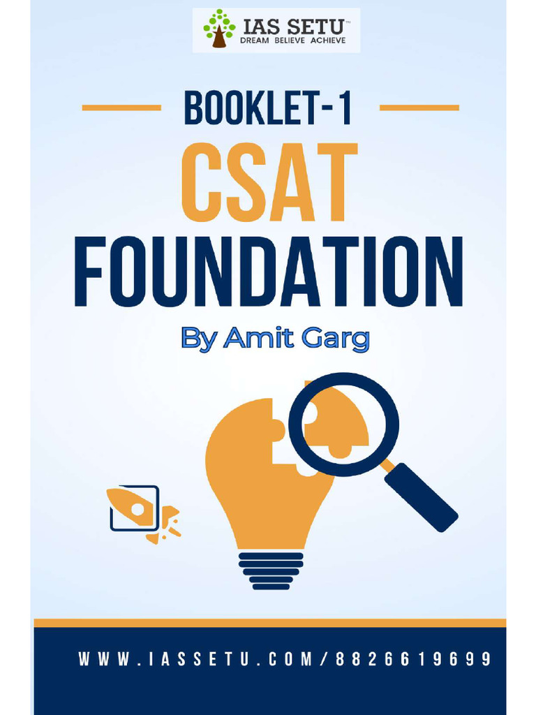 Csat Booklet 1 | PDF