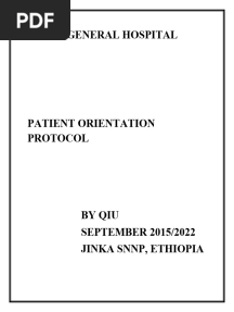 Patient Orientation Protocol 2015