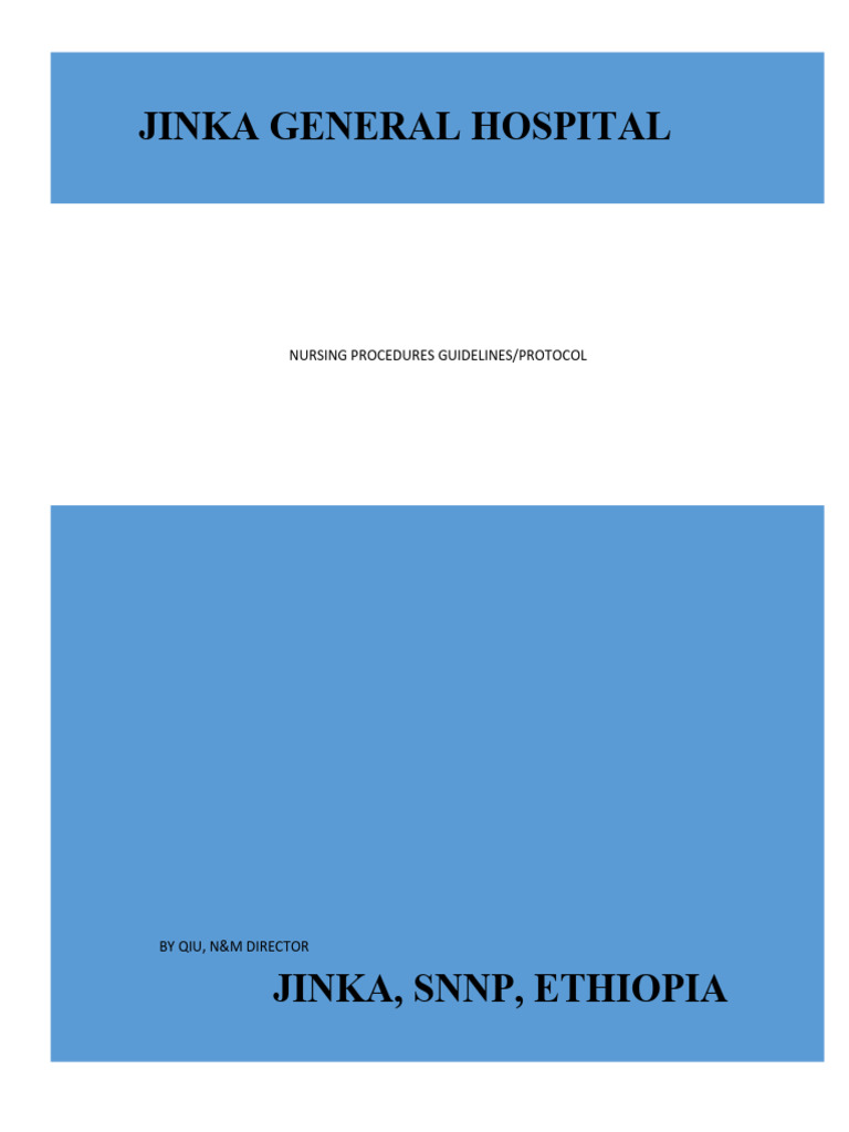 Nursing Procedures Guidelines Overview | PDF | Intravenous Therapy ...