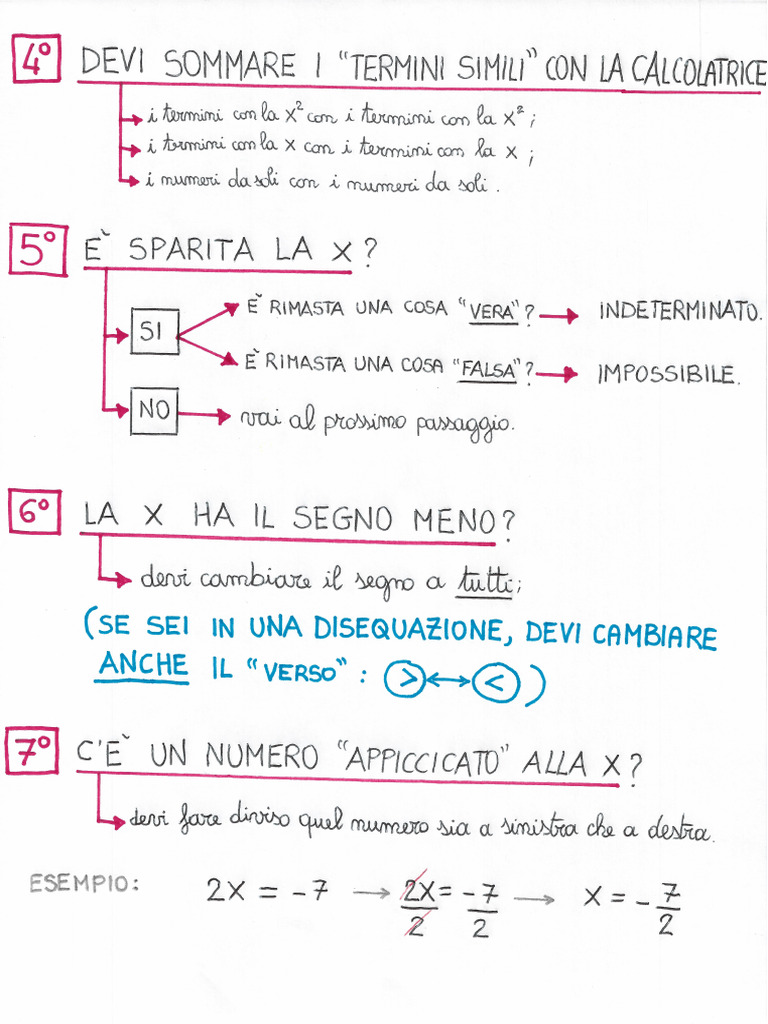 Equazioni Di 1 Grado | PDF