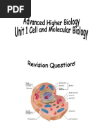 Ah Bio Unit 1 Revision Questions