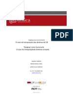 Nudging As A Tool The Case of The Transposition of Eu Directives