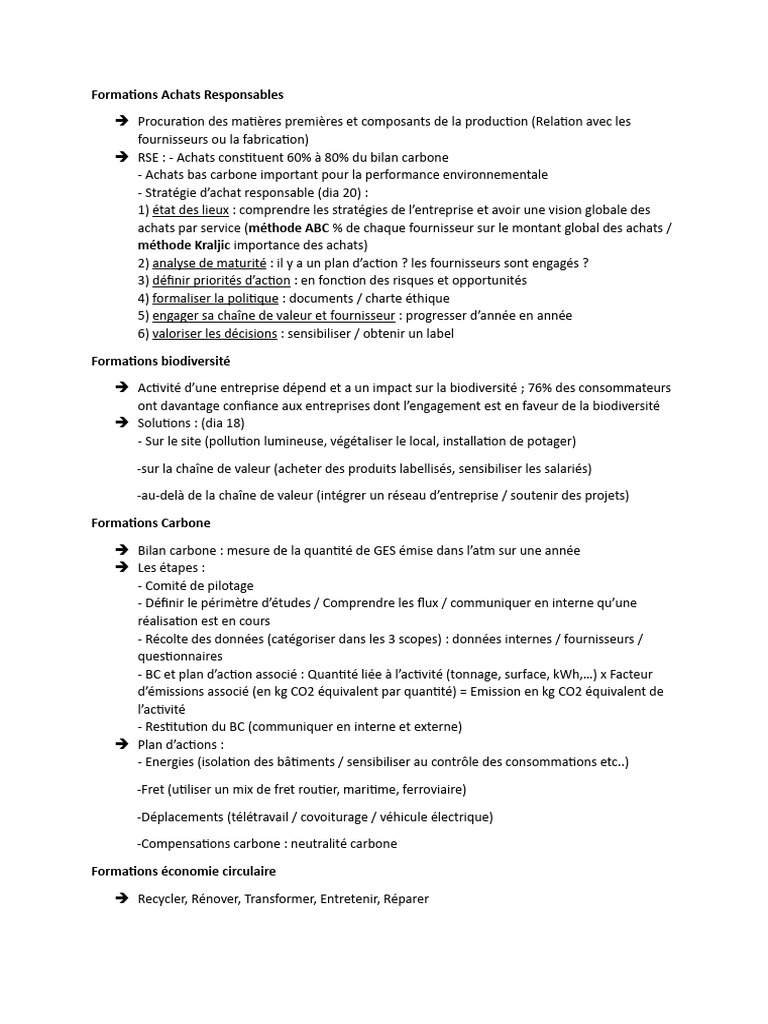 Formations RSE | PDF