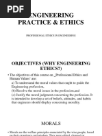 Engineering Practice & Ethics Lecture 1