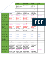 Production Schedule