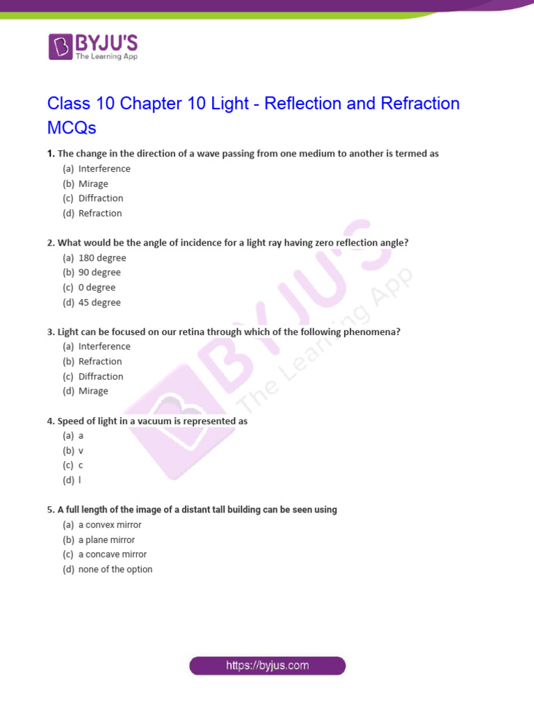 CLASS 10 PHYSICS LIGHT QUESTION ANSWER visual data 6