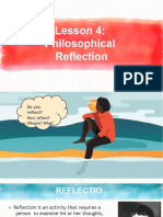 Lesson 4 Philosophical Reflection For Hand Outs