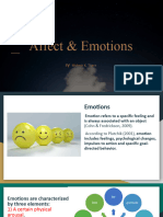 Affect and Emotion