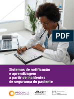 Sistemas de Notificação e Aprendizagem A Partir de Incidentes de Segurança Do Paciente