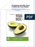 Full download eBook PDF Starting Out With Visual Basic 8th Edition by Tony Gaddis pdf