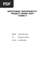 Add Math Project 2007