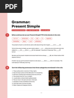 Grammar Sheet Present Simple