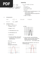 Trig-PreCalculus Summer Review Worksheet - Answer Key