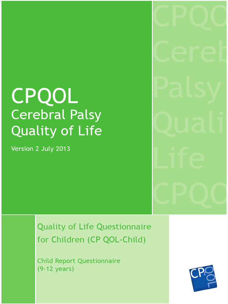 CPQOL Child Questionnaire for Ages 9-12 | PDF | Quality Of Life | Self ...