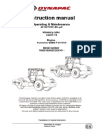 Manual y Operación Del Rodillo Dynapac Ca610