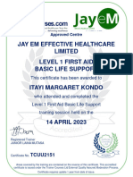 First Aid Dual Branded Level 1 Accredited Certificate V 3.0