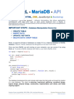 Database Project My SQL PHP HTML Css Java Script