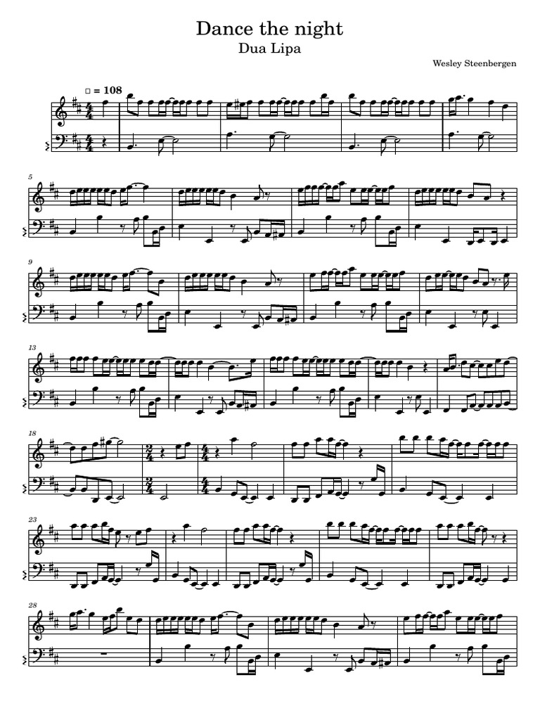 dance-the-night-dua-lipa-pdf-pop-songs-english-musicians