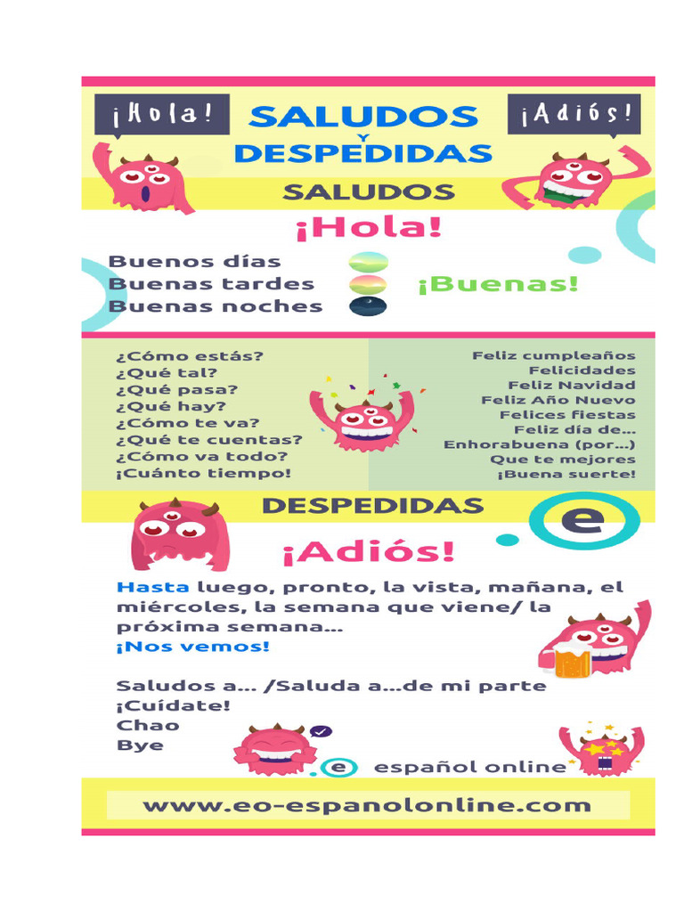 Saludos y Despedidas | PDF