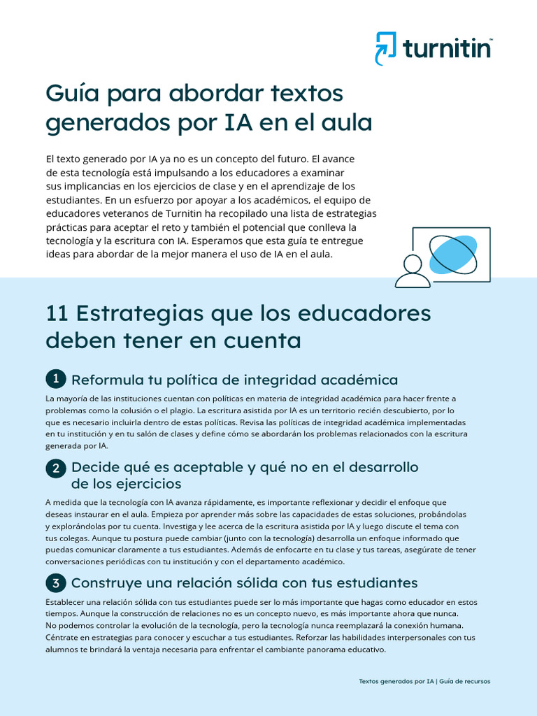 Guía para Educadores sobre IA en Aulas | PDF | Inteligencia artificial ...