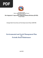 Environmental and Social Management Plan ESMP Nepal Strategic Road Connectivity and Trade Improvement Project P170409