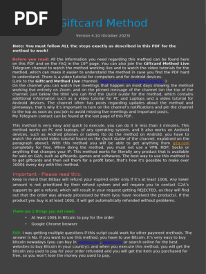 Giftcard Method Oct 10:23