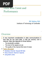 Lect. 05. Data Rate Limit