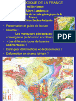 Carte de La France Géologique Millionième Lardeaux