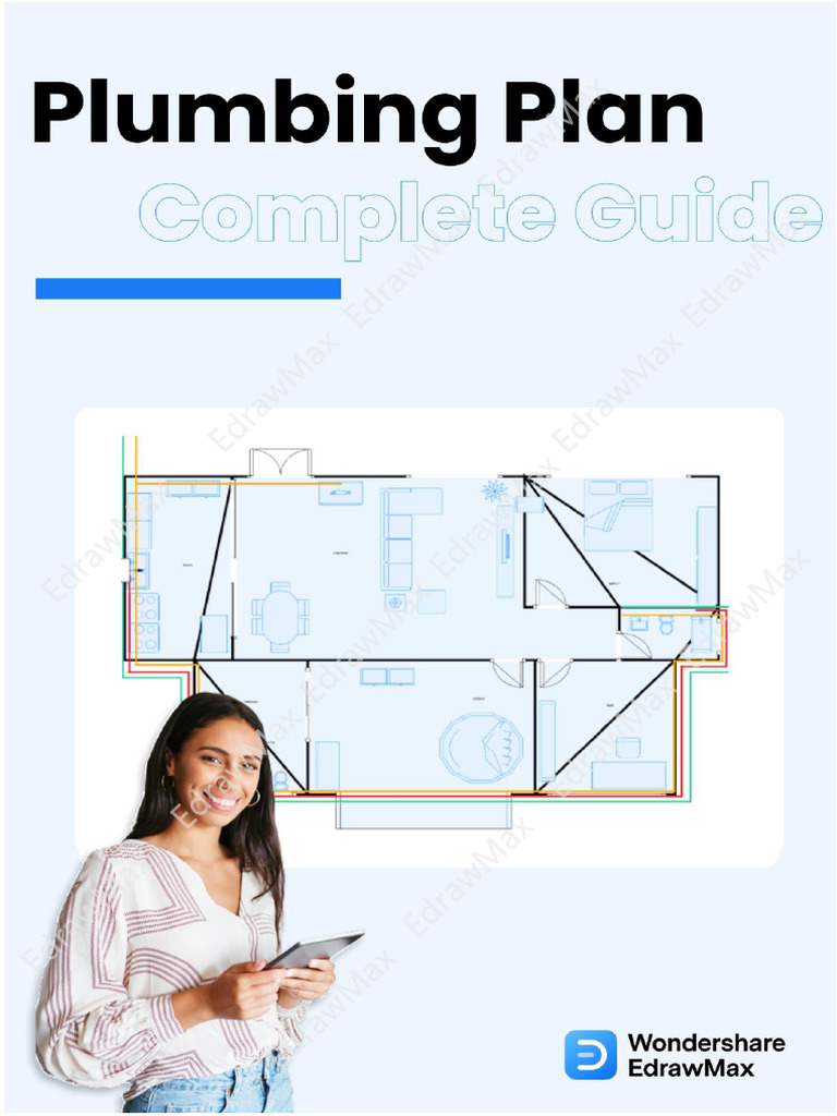 Plumbing Plan Guide for EdrawMax Users | PDF | Plumbing | Bathroom