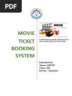 MOVIE TICKET BOOKING SYSTEM by Pari - 06