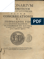 Diction Ari VM: Congregationis