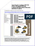 Gehl Compact Track Loaders Rt175 Rt175 Gen2 Rt175 Gen3 Rt210 Gen2rt210 Gen3 Rt250 Gen3 Service Manual 50940164 07 2018