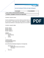 Mapa - Linguagem e Técnicas de Programação