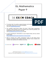 The Exam Coach GL Mathematics Paper 9