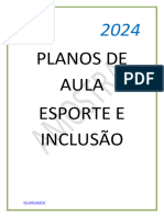 Planos de Aula Esporte e Inclusão 2024