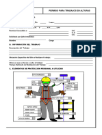 Permiso para Trabajos en Alturas