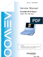 Dpc-7400 Daewoo DVD Portable Player