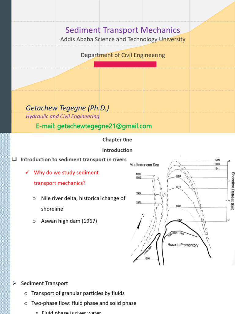 Lecture Note For Mid Exam | PDF | Fluid Dynamics | Erosion
