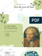 La Crítica Del Juicio de Kant - UNAM DCVD