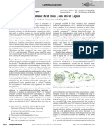 Production of Terephthalic Acid From Corn Stover Lignin