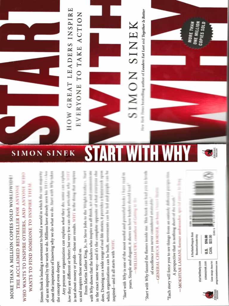 Start With Why Simon Sinek Excerpt Pdf Leadership Challenges And Supe
