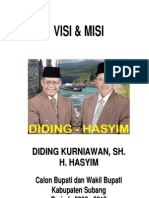 Visi Misi Diding Hasyim