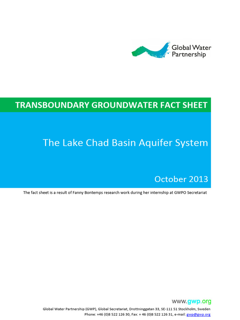 Lake Chad Basin Groundwater Overview | PDF | Aquifer | Groundwater