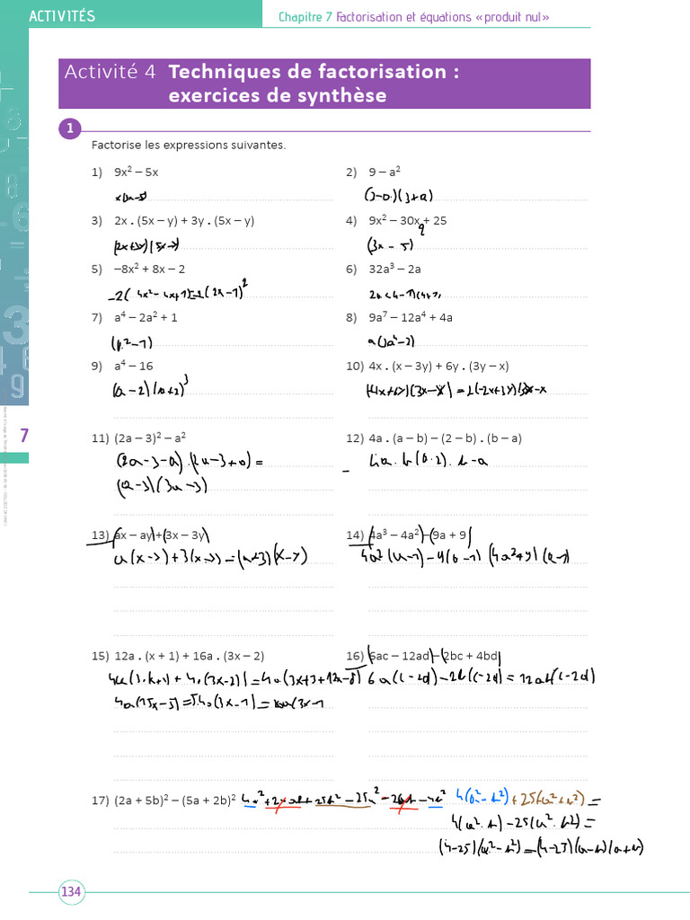 Actimath À L'infini 3e LC | PDF