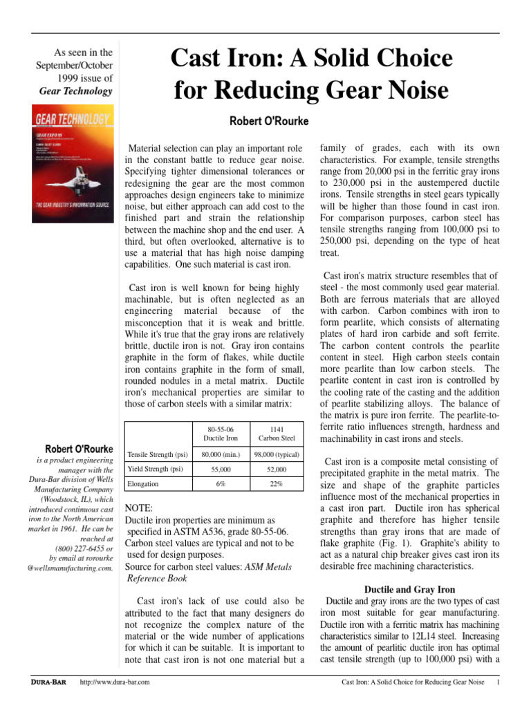 Reducing Gear Noise PDF