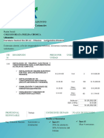 COTIZACION DE INSTALACIONES ELECTRICAS PARA LAS SALAS DE COMPUTOS COLEGIO BEATA IMELDA CHOSICA