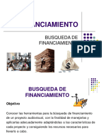 Busqueda de Financiamiento, Vias y Plan de Financiacion